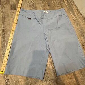 Peck & Peck Petite Blue‎ Casual Knee Length Shorts Size 14P